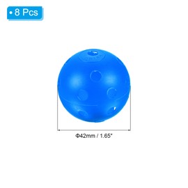 PATIKIL Golf Practice Balls, 8 Pack 42mm Limited Flight Plastic Golf Training Balls Hollow Air Flow Golf Balls for Driving Range Swing Practice Pet Play, Light Blue