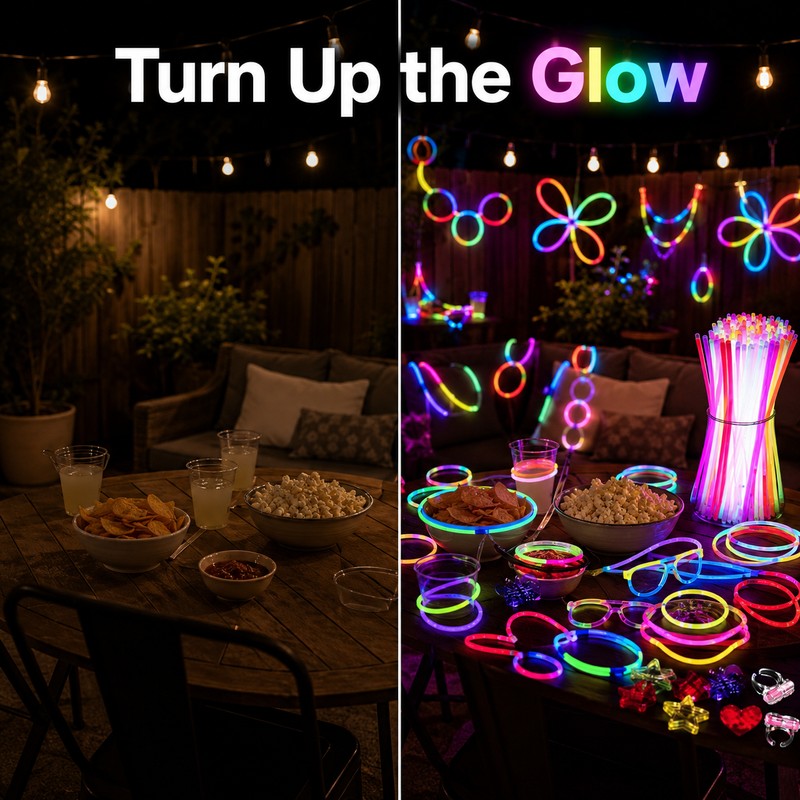 50/100PCS Glow Stick Party Set – Multicolor Glow Sticks with