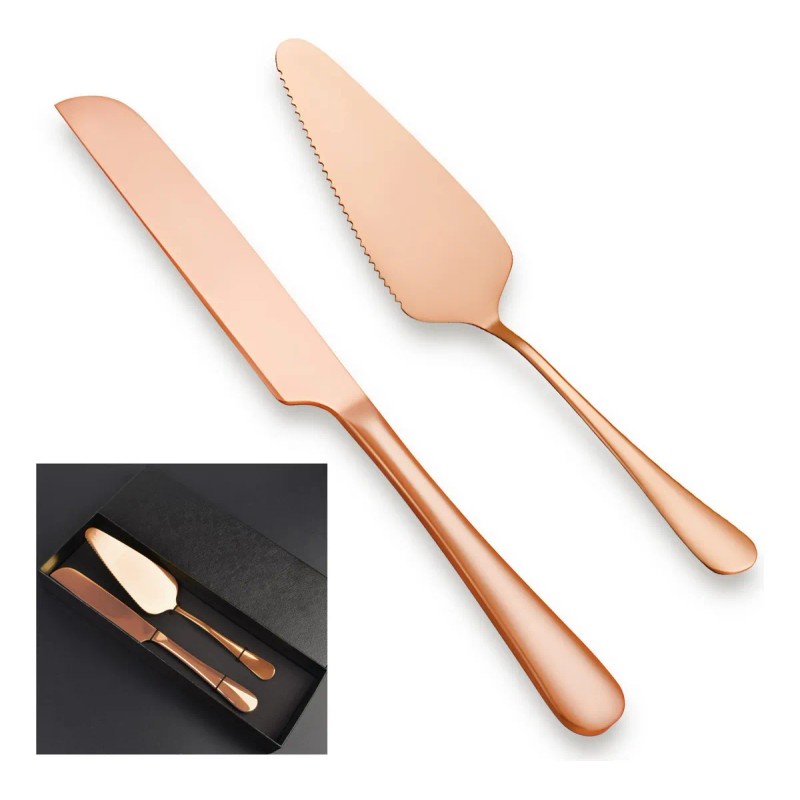 Cortador de Pastel GIEVULEO con Cuchillo y Pala de Acero