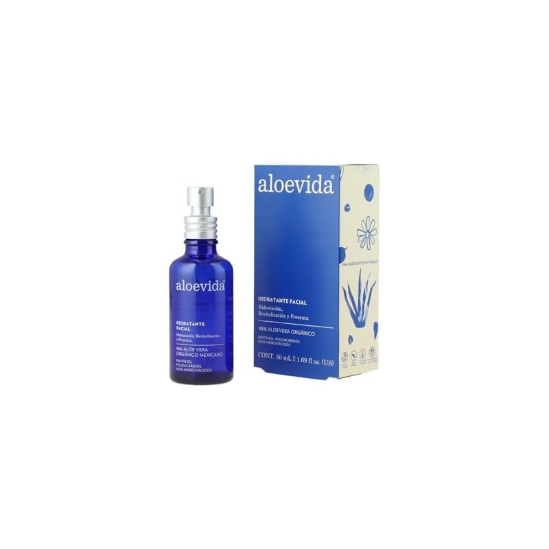 Aloevida Hidratante Facial 98% Aloe vera orgánico 50 mL