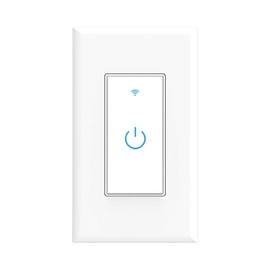 Smart Light Switch, WiFi Switch Touch Wall Switch 1 Gang, Compatible with Alexa Google Home