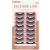 VANAODUC False Eyelashes 3D Mink Fake Lashes Round Volume Long