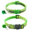 Qinao 2Pack Cat Collars Quick Release Reflective Kitten Collar with
