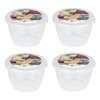 1/4 Pint Pudding Basin and Lid Pack of 4 Plastic