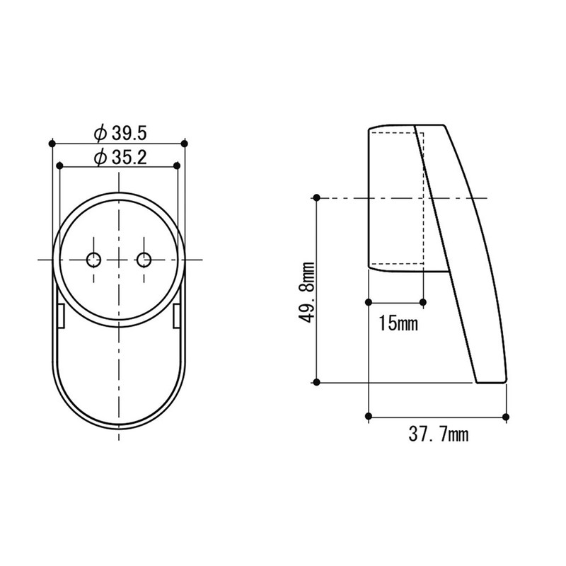 Wake Sangyo ABIRA NES10G Metal Fittings for Indoor Handrail L-Shaped