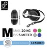 DOMOPRIMA Flexible Dog Lead in 3 Sizes (S,M,L) and 4