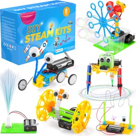 Tinkletoy STEM Robotics Science Kits for Kids Age 8-12 Robot Building Kit 6-7, STEM Toys for Boys 8-10 Science Experiments Engineering Projects STEAM