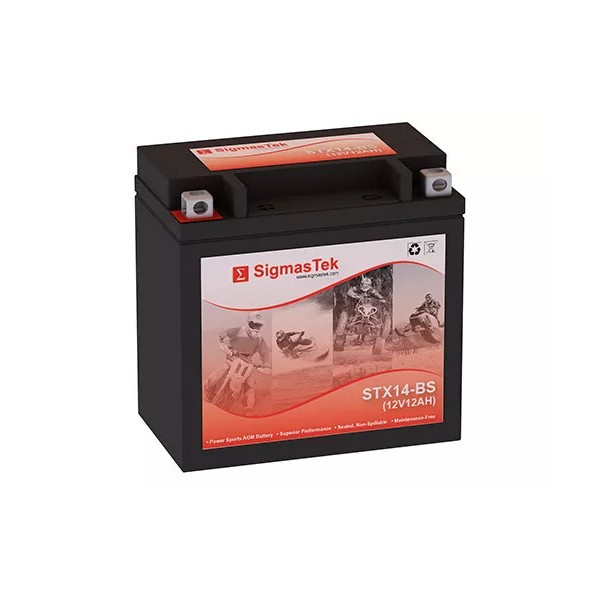 SigmasTek STX14-BS SLA Battery Replacement for Piaggio-Gilera Runner 125 125CC