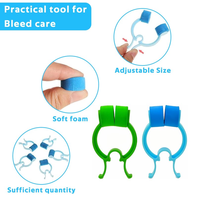 ECOMAID 12 PCS Stop Nosebleeds Epistaxis Clip Nose Bleed Stopper