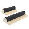 2Pcs Wooden Wool Pressing Bar with Clapper, 7/12Inch Beechwood Tailor's