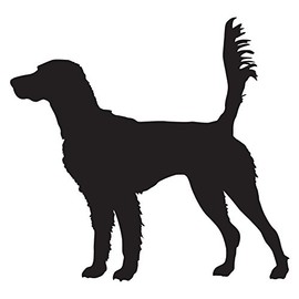 Express Yourself English Setter On Scent (Black - Facing as Shown - XL) Decal Sticker - Hunting Dog Collection