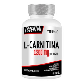 L-Carnitina 1200 Mg | Testrol Essential | 60 Cápsulas Veganas