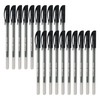 SAINO Softek Ballpoint Pens, BLACK, Fine Point (0.7mm), Pack of