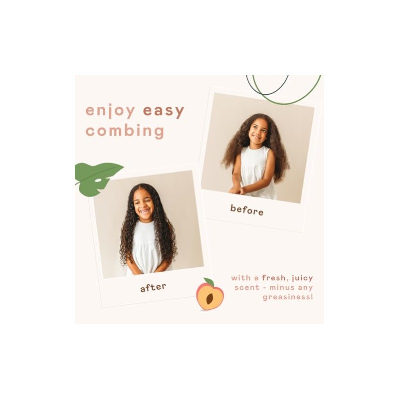 Nala's Kids Tropical Blast Detangler with Argan Oil, Shea Butter