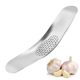 Premium Quality Garlic Presser Stainless Steel 304 Garlic Crusher Easy Prep Garlic Press Rocker Smart Kitchen Tool Dishwasher Safe, Garlic Press, Garlic Rocker, Garlic Crusher Press