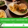 Canape King 25x Palm Leaf Oval Plates - Eco-Friendly Biodegradable