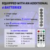 SINAMER 6PCS Fairy Lights Battery Powered with Remote, 7ft 20LEDs
