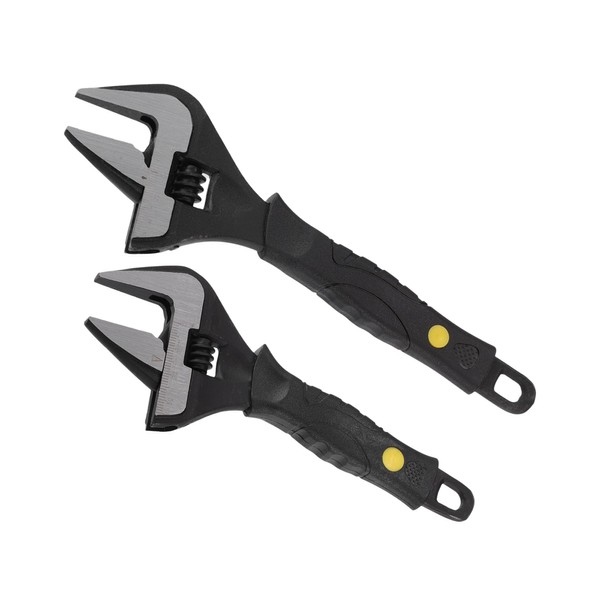 A ABSOPRO Universal Adjustable Spanner Wide Jaw Opening Wrench Automotive
