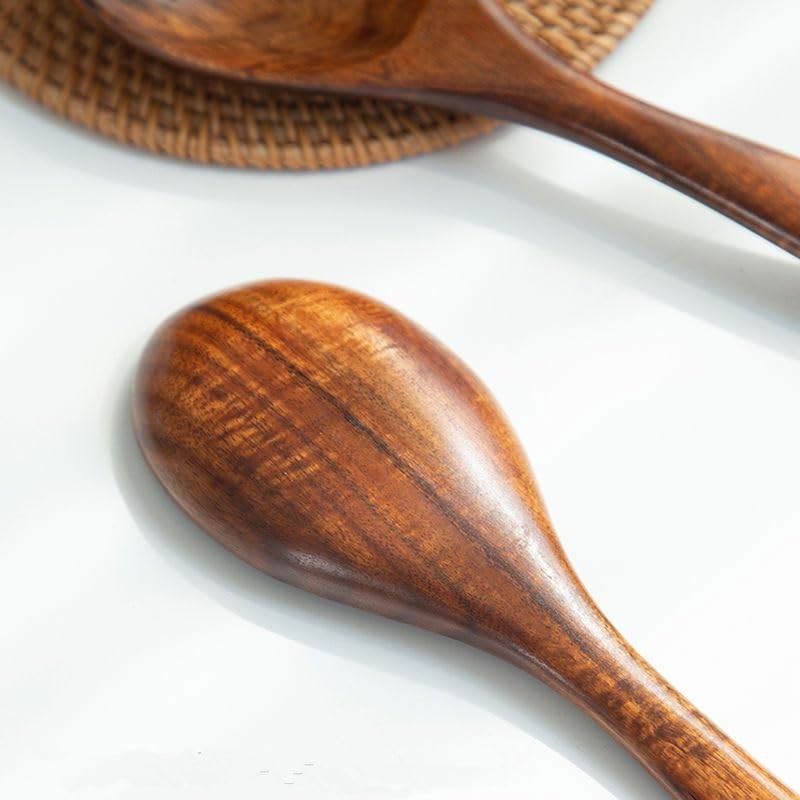 Japanese and Western Style Wooden Rice Spoon Salad Mixing Spoon