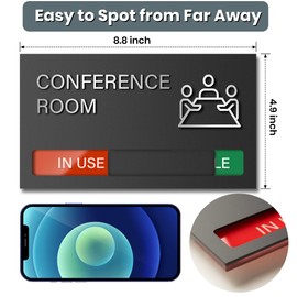Wellness Room Sign - Do Not Disturb, Door Signs for Office Business, In Use/Available Slider Indicator Tell Whether Room is Vacant Occupied