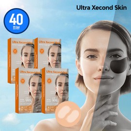 Ultra Second Skin (현대홈쇼핑)울트라세컨스킨 퍼펙트 누드 투명 썬패치 40회분 (Hyundai Home Shopping) Ultra Second Skin Perfect Nude Transparent Sun Patch 40 Pack