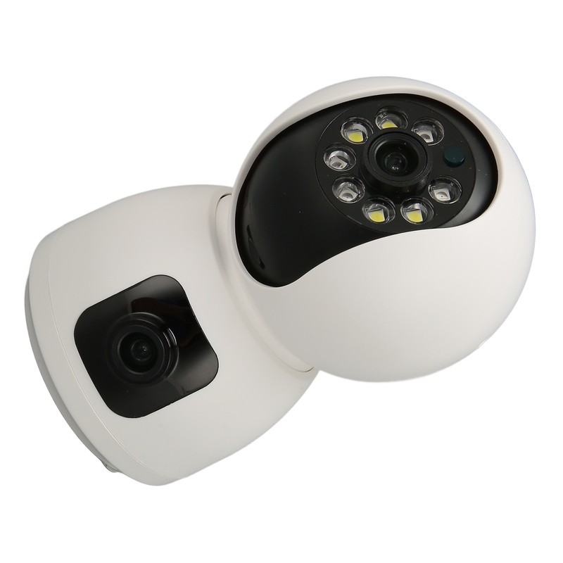 Security Camera 2K 4MP Dual Lens 2.4G Mobile App 360°
