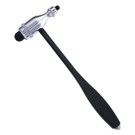 Martillo neurológico Tromner para respuestas cutáneas y superficiales, negro                                                                          