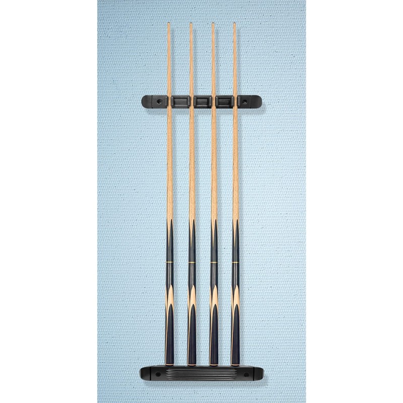 Billiard cue Wall Rack, Pool Stick Holder (Black Color, 4