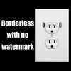 Realistic Fake Electrical Outlet Prank Sticker 10 Pack. Easy To