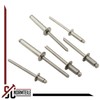 Blind rivets with flat head, 4 x 12 mm, pack
