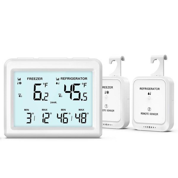 AMIR AMIR Wireless Refrigerator Thermometer, Digital Fridge and Freezer Thermometer