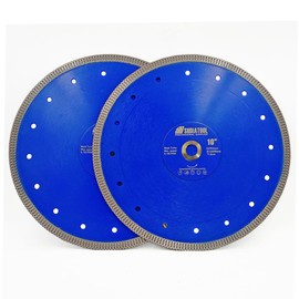 SHDIATOOL 10-Inch Diamond Saw Blade Cutting Disc for Porcelain Tile Ceramic Granite Marble Brick 250mm (2-Pack)