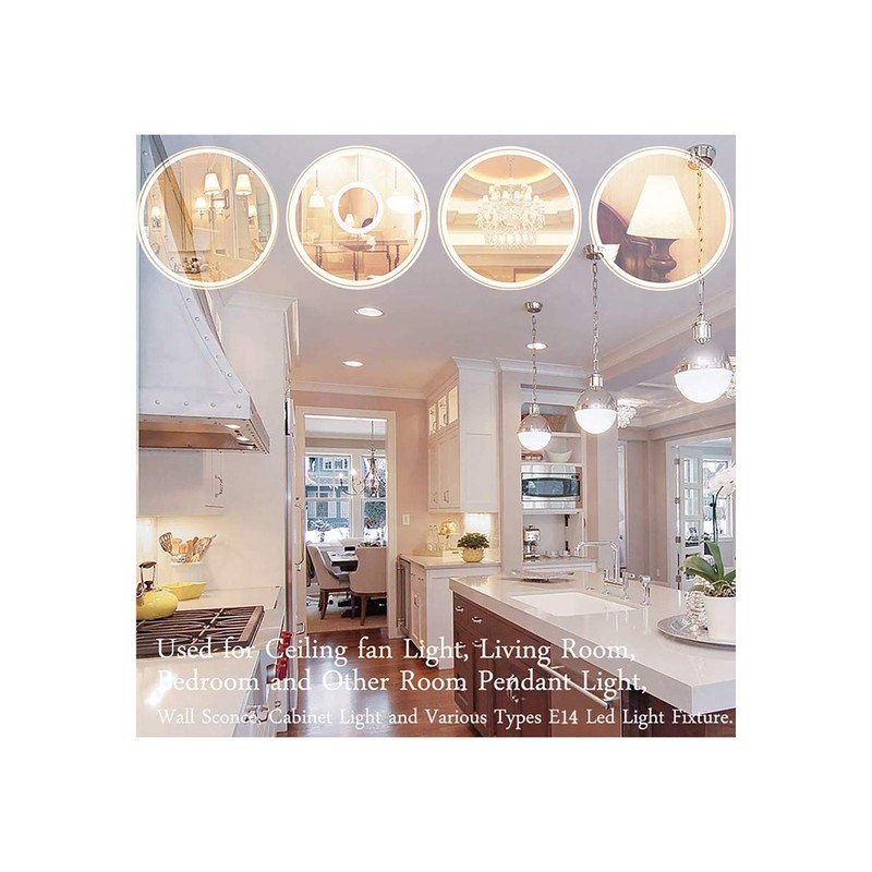 2-Pack E14 Socket Light Bulb, Range Hood Light Bulb European