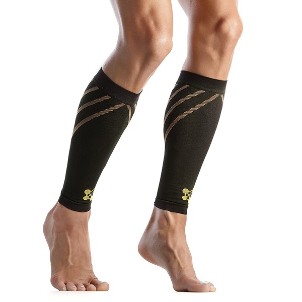 CopperJoint Compression Calf Sleeve–Copper-Infused High-Performance Design, Promotes Proper Blood Flow,