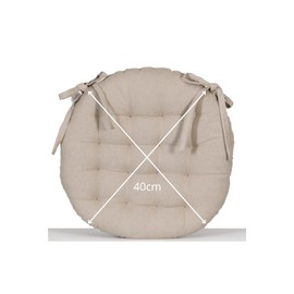 Atout Ciel Round Seat Cushion Two Tone Diameter 40cm