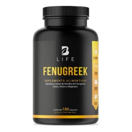 Fenogreco De 180 Cápsulas De 500mg. B Life Fenugreek