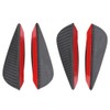 4pcs Car Front Bumper Fins Lip Spoiler Canards Trim Kit,