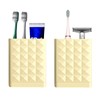 Toothbrush Holders Wall Mounted,Diamond Facet Tooth Brush Holder for Bathroom,2