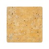 Gold (Yellow) Travertine 4 X 4 Field Tile, Tumbled