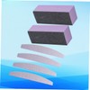 minkissy 6pcs Nail File Three Sides Sponge File Nail Buffer