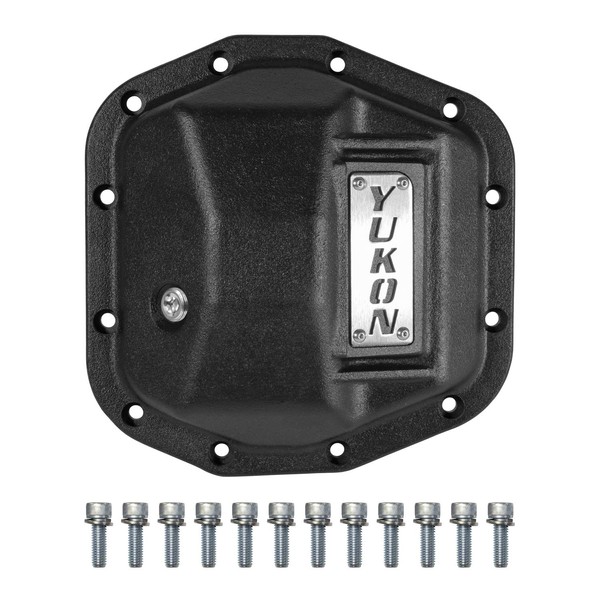 Yukon Hardcore Front Nodular Iron Differential Cover for Wrangler JL