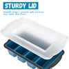 GORCI Silicone Freezer Tray With Lid, 8 Large 1 Cup