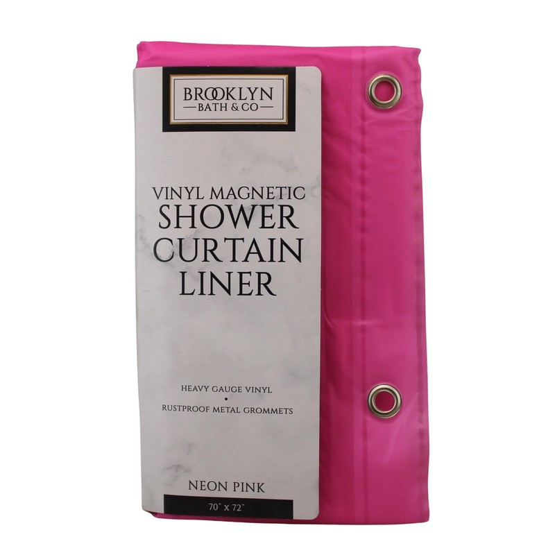 Dependable Industries inc. Essentials Bathroom Magnetized Shower Curtain Liner with