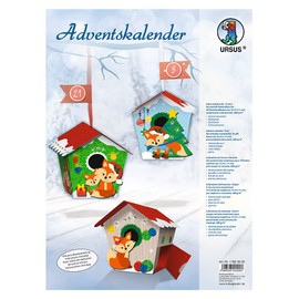 Ursus 17820001 Advent Calendar Owl Craft Set for 24 Gift Boxes, Fox