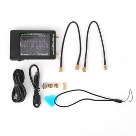 Portable Hand‑Held 2.8in TFT Display Screen Vector Network Analyzer Kit 10KHz ‑ 1.5GHz Black