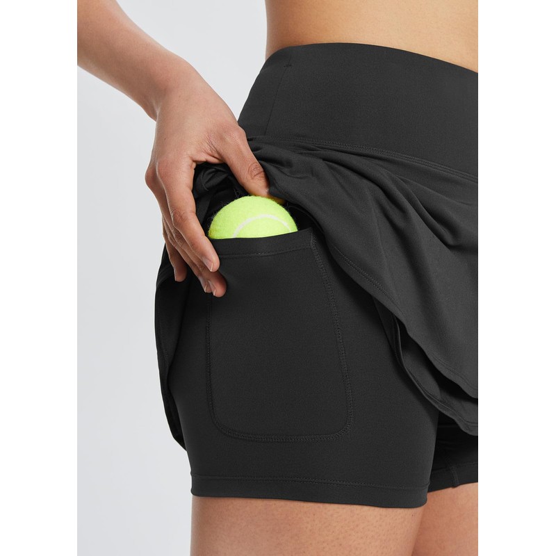 BALEAF Faldas de tenis plisadas con volantes y pantalones cortos