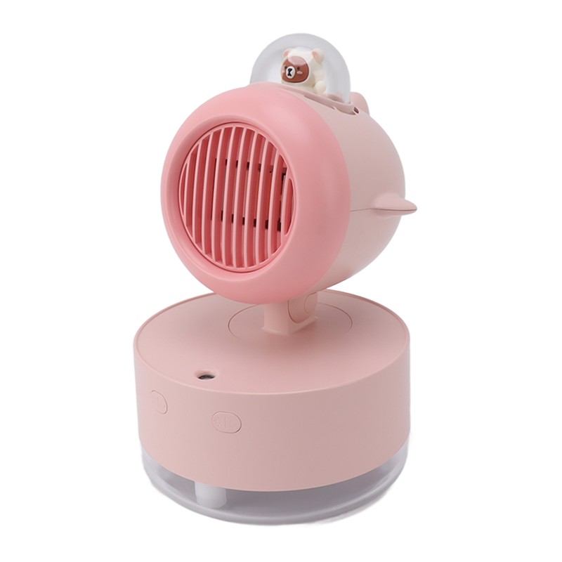 Mini Bear Cooling Fan USB Charging Misting Desktop Fan Table