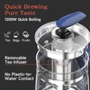 ICOOKPOT Hot Glass Electric Kettle with Tea Infuser and Temp