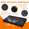 Indoor Wooden Step Stool 3.5'' Height, Outdoor Steps with Non