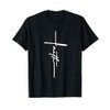 Faith Cross Spiritual Jesus Christian Religious Pastor Gift Maglietta